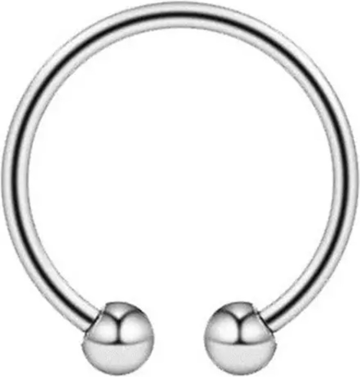 925 Sterling Zilver Hollow Hart Neus Stud Ik Pin B