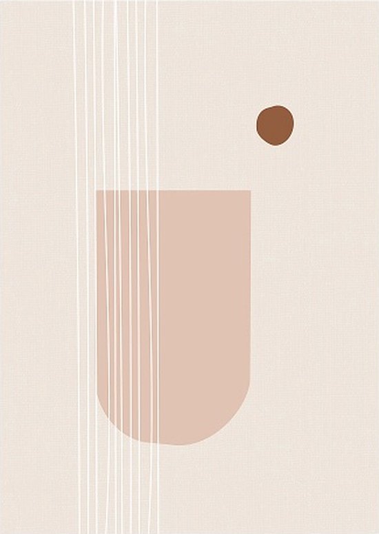 Poster A4 | slow living | recycled paper | japandi stijl | wanddecoratie