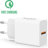Snel Lader Fast Charge Adapter - Adapter geschikt voor USB Kabel - Universeel voor Telefoon / Tablet / Smartphone / GSM