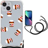 Extreme Case Compatible avec iPhone 14, coque de téléphone portable avec bord transparent, pot à noix