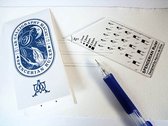 Calligraphy Ruler - Spencerian Script + Pentel Vulpotlood 0.5mm + 2 Sets Navullingen + ALU Liniaal + een Zipperbag