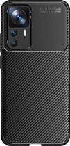 Cazy Xiaomi 12T Pro hoesje - Rugged TPU Case - zwart