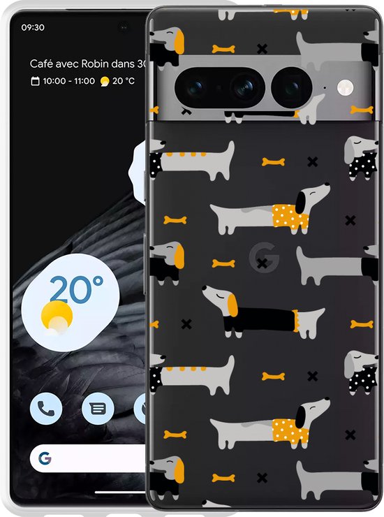 Rugged Shield Google Pixel 7 Hoesje - Zwart
