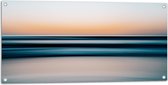WallClassics - Tuinposter – Rustig Golvende Zee - 100x50 cm Foto op Tuinposter  (wanddecoratie voor buiten en binnen)