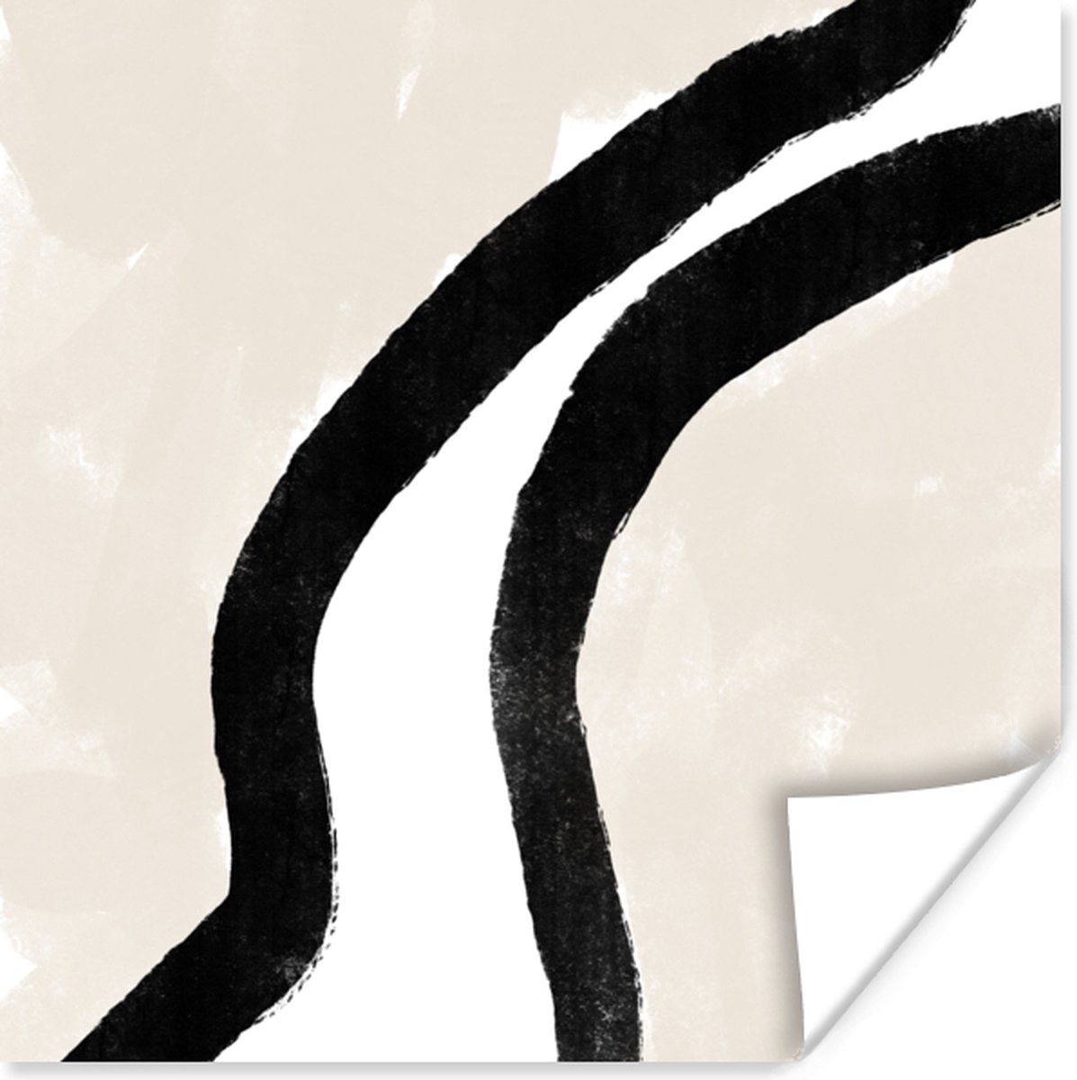 Poster Abstract - Lijn - Design - Pastel - 50x50 cm