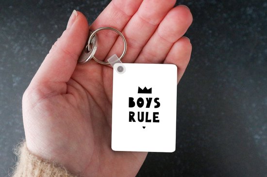 Porte-clés - Rule pour garçons - Citations - Dictons - Enfants - Garçons - Cadeaux - Plastique
