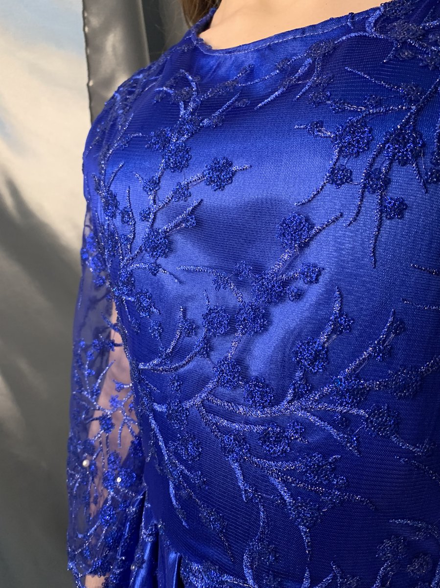 Kobalt blauw maxi jurk met wijde mouwen | Geschikt voor en bruiloft of  speciaal... | bol
