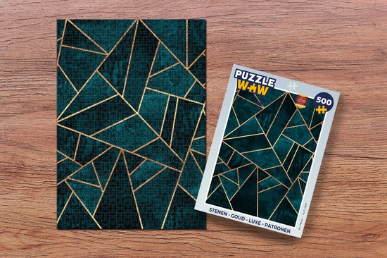 Puzzle Stones - Or - Luxe - Motifs - Abstrait - Puzzle - Puzzle 500 pièces