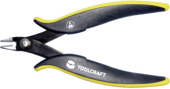 TOOLCRAFT 2238826 TO-6716478 ESD Zijkniptang Zonder facet 128 mm