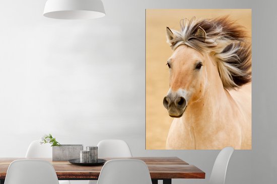 Affiche Paarden - Animaux - Crinières - Portrait - 90x120 cm
