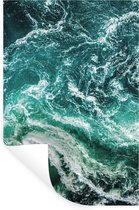 Muurstickers - Sticker Folie - Oceaan - Water - Zee - Luxe - Groen - Turquoise - 60x90 cm - Plakfolie - Muurstickers Kinderkamer - Zelfklevend Behang - Zelfklevend behangpapier - Stickerfolie