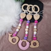 Happy Bebie | Babygym-hangers | Set | Kraamkado | Houten | Handmade