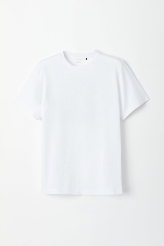 Woody T-shirt unisex - bright white - 222-2-SLM-S/102 - maat S