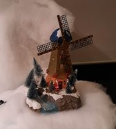 Molen kerst  kerstmis kerstdorp winterdorp windmolen  kerstmolen 30cm hoog