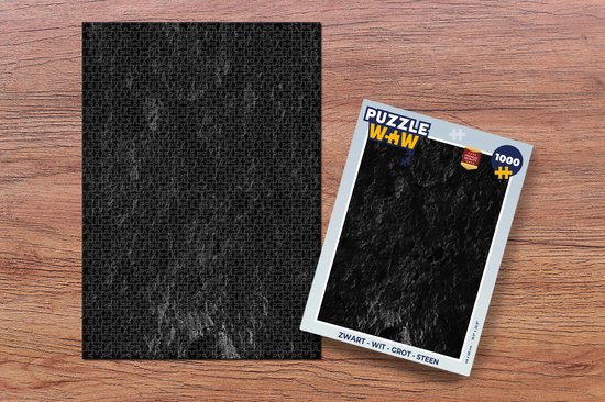 Puzzle Zwart - Wit - Grotte - Pierre - Nature - Puzzle - Puzzle 1000 pièces adultes