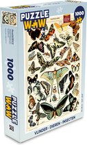 Puzzel Adolphe Millot - Vlinder - Dieren - Insecten - Vintage - Legpuzzel - Puzzel 1000 stukjes volwassenen