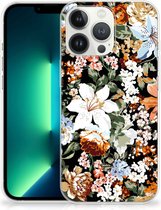 TPU Case Geschikt voor iPhone13 Pro Max Dark Flowers