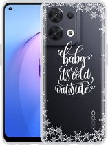 Oppo Reno8 5G Hoesje Cold Outside - Designed by Cazy