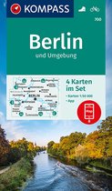 KOMPASS WK-Set 700 Wandelkaart Berlin und Umgebung (4 Karten) 1:50.000
