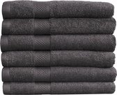 Katoenen Handdoeken Antraciet – Set van 6 Stuks – 50 x 100 cm