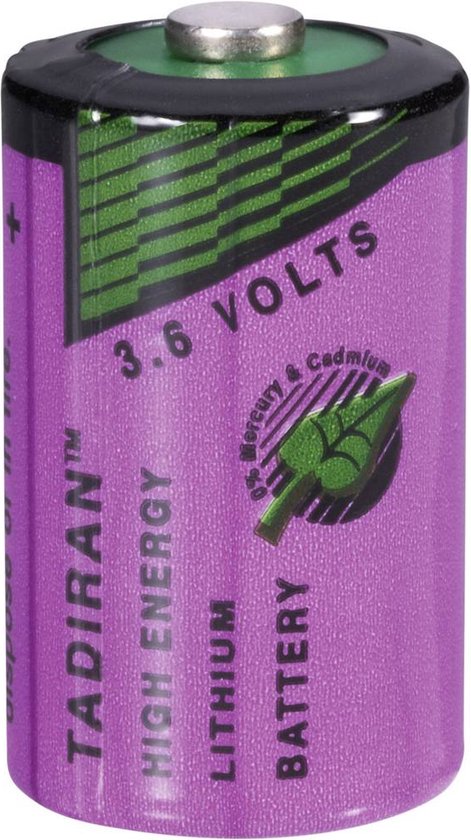 kubus Bek Ciro Tadiran 1/2 AA 3,6V Lithium alarm batterij | bol.com