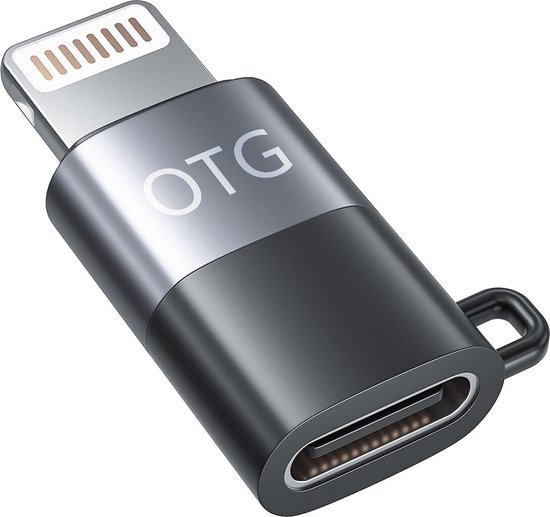 Inactivo Viaje Punto muerto Staza - Adaptateur iPhone OTG - Câble Lightning vers USB-C Femelle - USB-A  | bol.com