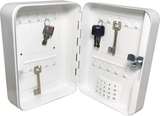 Stalen Sleutel key box kast sleutelkluisje voor 20 sleutels sleutelkast met slot