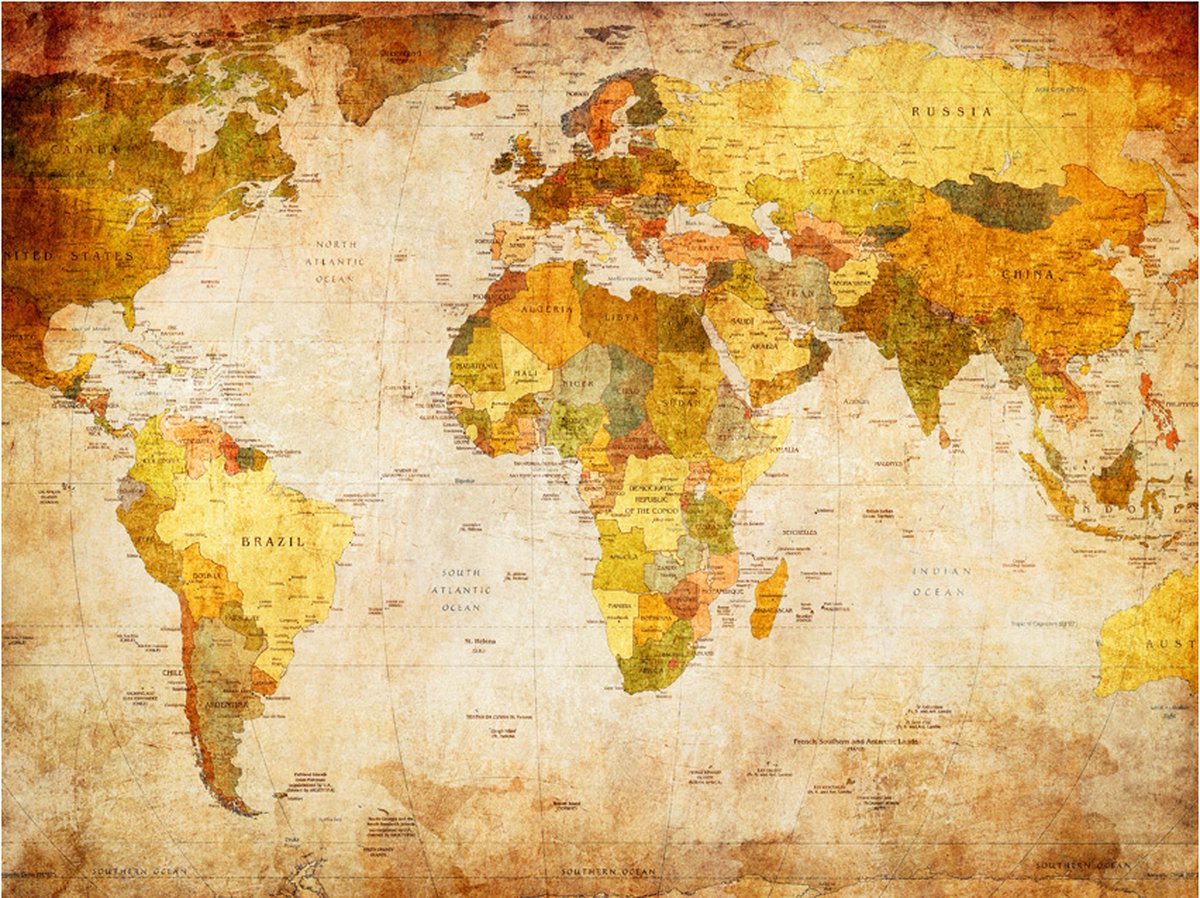 Fotobehang - Old globe.