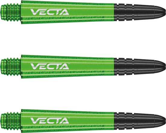 WINMAU - Vecta Dartschachten Groen, Tussenliggend - 1 set per pakket (3