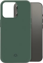Mobilize Rubber Gelly Telefoonhoesje geschikt voor Apple iPhone 13 Pro Max Hoesje Flexibel TPU Backcover - Matt Green