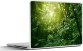 Laptop sticker - 13.3 inch - Jungle - Planten - Bladeren - Jongens - Meisjes - Kinderen - 31x22,5cm - Laptopstickers - Laptop skin - Cover