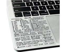 MacBook Shortcut - Sneltoets - Sticker - Sneltoetsen - Shortcuts Macbook Skin - Engels - English MacBook Shortcut - Sneltoets - Sticker - Sneltoetsen - Shortcuts Macbook Skin - Engels - English