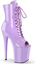 Pleaser - FLAMINGO-1021 Plateau Laarzen, Paaldans schoenen - US 11 - 41 Shoes - Paars