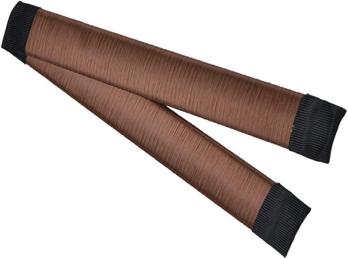 ***Maggie`s Magic Bun Set - 2 stuks - Knot maker - Brunette Bruin - van Heble® ***