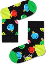 Happy Socks Jingle Smiley Sock - zwart met ballen - Unisex - Maat: 36-40