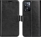 Oppo A57 - A57s - A77 Hoesje - MobyDefend Wallet Book Case (Sluiting Achterkant) - Zwart - GSM Hoesje - Telefoonhoesje Geschikt Voor Oppo A57 - A57s - A77