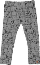 Broek dierenhoofdjes grijs