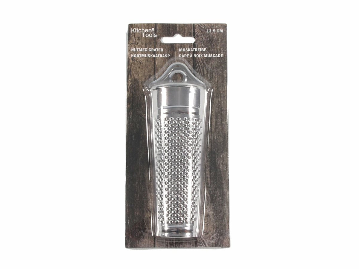 Nootmuskaatrasp - RVS -13.5cm