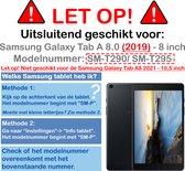 Kinderhoes Geschikt voor Samsung Galaxy Tab A 8.0 (2019) Hoes Kinder Hoesje Kids Case Cover Kidsproof - Hoesje Geschikt voor Samsung Tab A 8.0 (2019) Hoesje Kinder Hoes - Paars