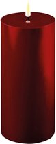 Luxe LED kaars - Bourgogne Rood LED 10 x 20 cm - net een echte kaars! Deluxe Homeart