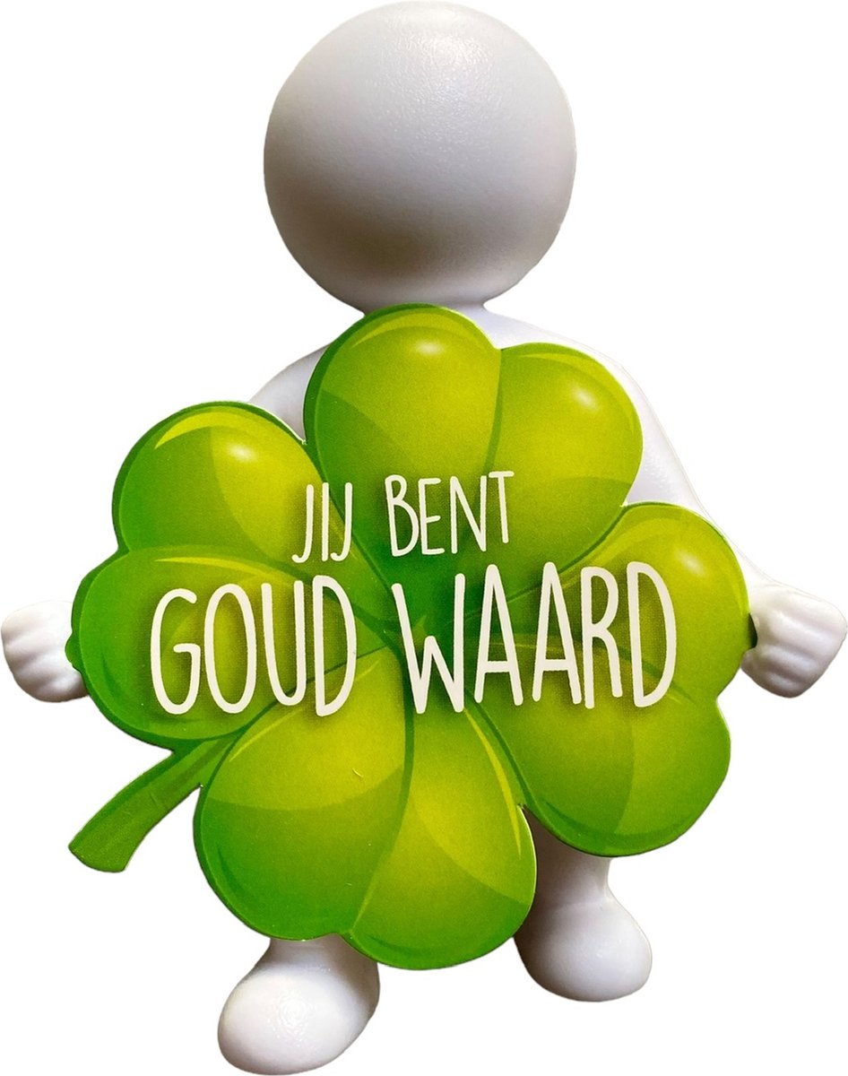 Geschenkpopje - Jij bent goud waard - Gift set - cadeau - 03521