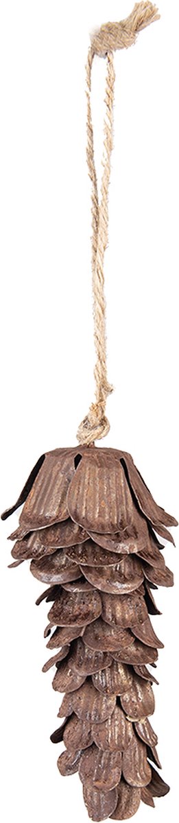 Clayre & Eef Hanger Dennenappel 12 cm Bruin IJzer