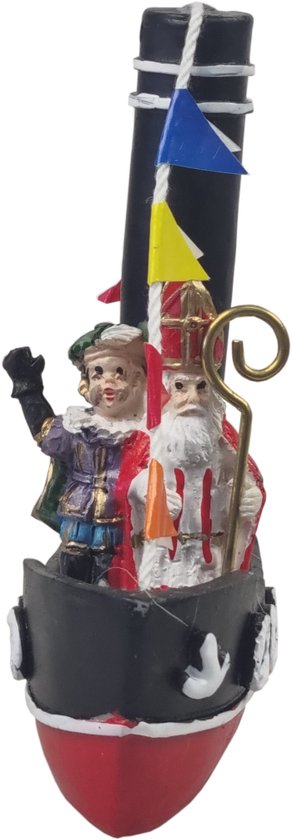ELCEE-HALY BV - Sinterklaas & Roetveeg Pieten samen op de Pakjesboot -  Decoratie beeldje | bol