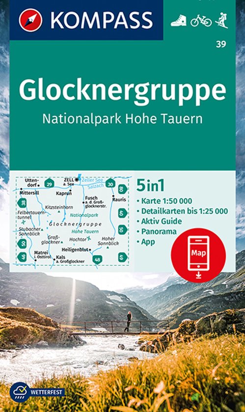 Foto: Kompass wk 39 wandelkaart glocknergruppe nationalpark hohe tauern