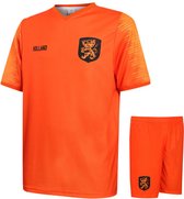 Kit de football à domicile de Nederlands Elftal de football - Coupe du monde 2022 - Oranje - Kit de football pour Enfants - Garçons et Filles - Adultes - Hommes et femmes - S