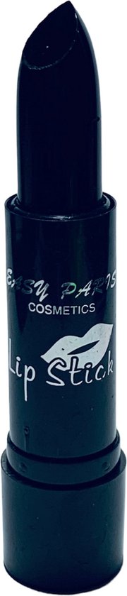 Easy Paris Cosmetics - Lipstick / Lippenstift - Zwart / Black - Nummer 01 - 1 stuks