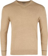 V-neck Sweater Mannen - Sand Melee - Maat L