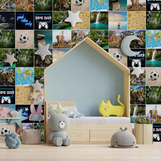 Ulticool Décoration Stickers carrelages - Aventure - Cuisine cm - 15 pièces