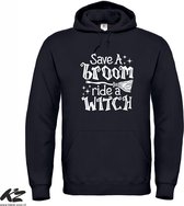 Klere-Zooi - Save a Broom, Ride a Witch - Hoodie - XL
