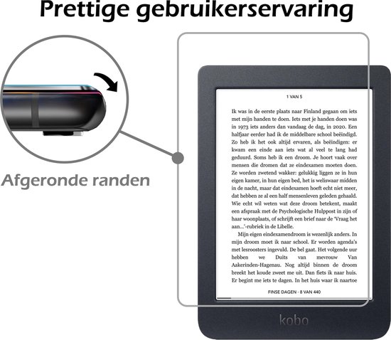 Screenprotector - Geschikt voor Kobo Nia Screenprotector Bescherm Glas - Screenprotector Geschikt voor Kobo Nia Screen Protector Tempered Glass - 3 PACK van 4Smarts — afbeelding 3